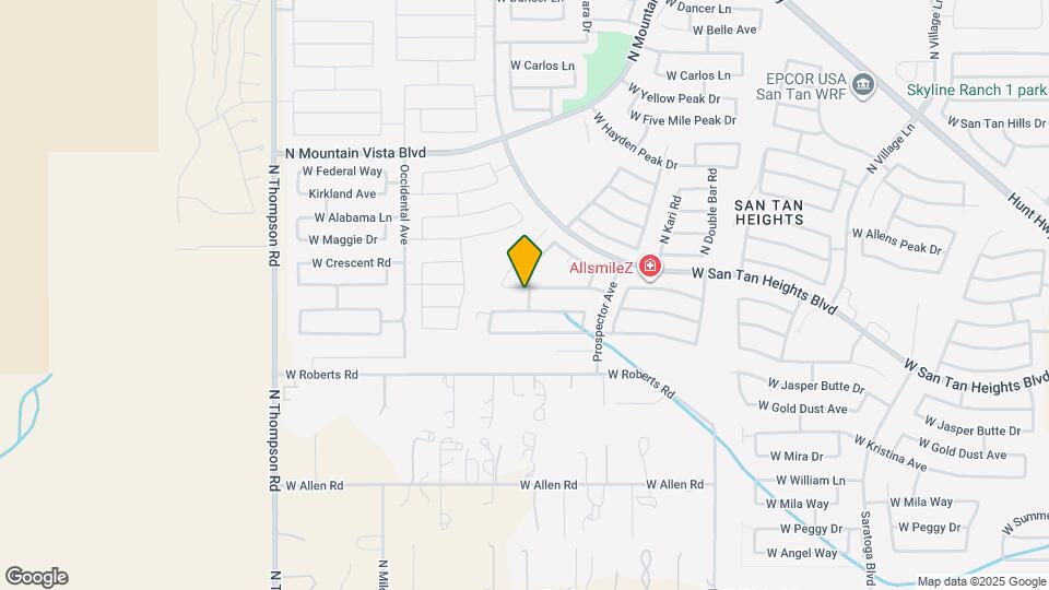 3823 W White Canyon Rd Map and Location Details