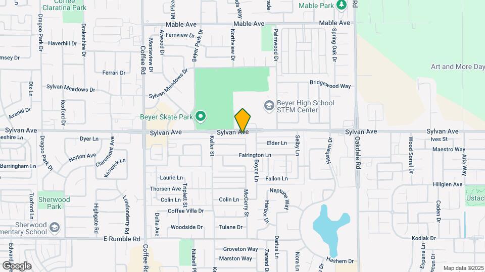 1716 Sylvan Ave Map and Location Details