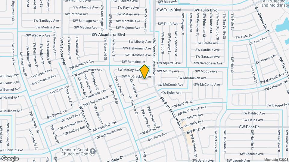 3765 SW Darby Ln Map and Location Details