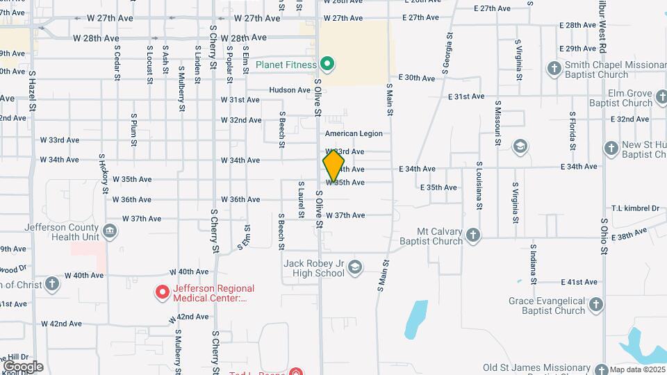 402 W 35th Ave Map and Location Details