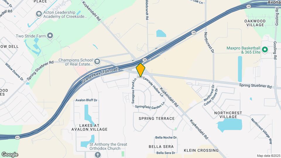 22015 Cascade Hollow Ln Map and Location Details