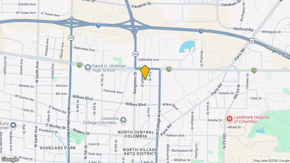 1104 Pannell St Map and Location Details