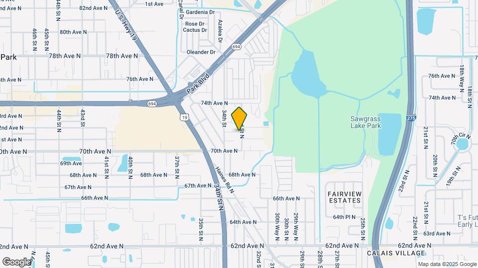 7120 33rd St N Map and Location Details