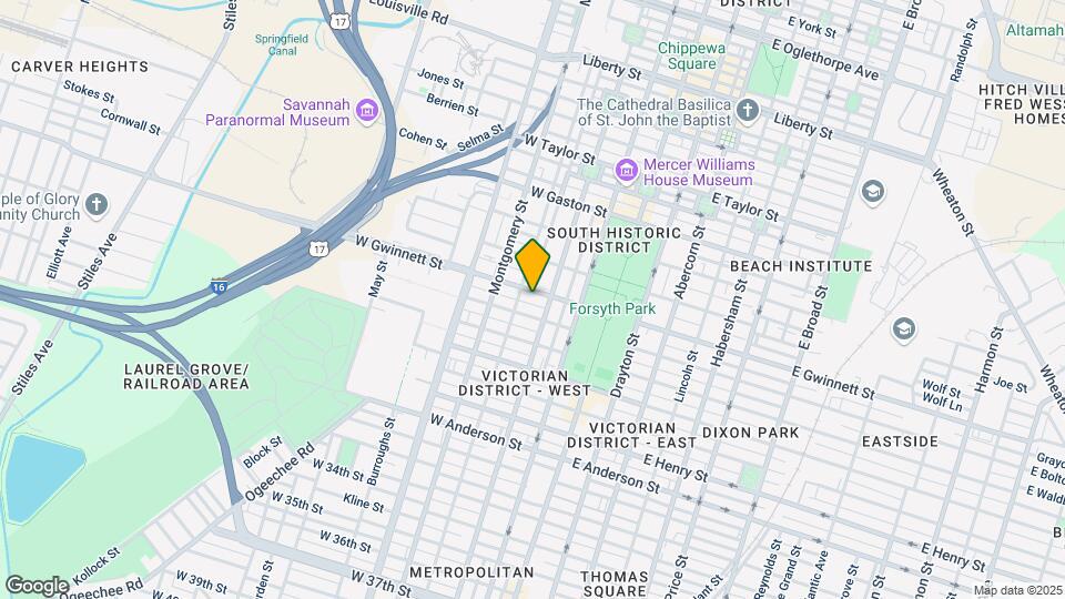211 W Gwinnett St Mapa y Detalles de la Ubicación