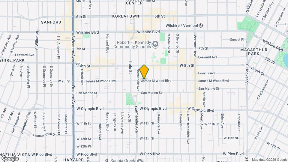 3144 James M Wood Blvd, Unit 3144 James M. Wood Map and Location Details