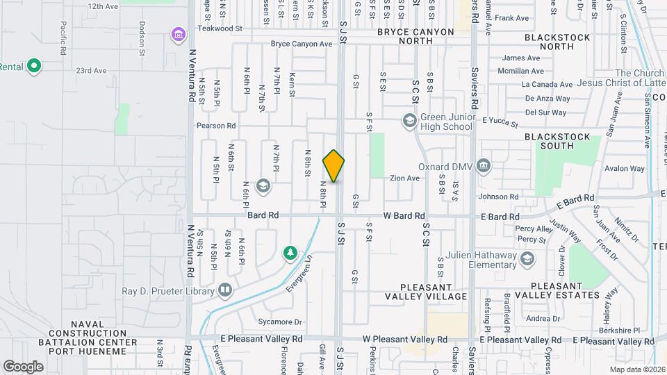 4105 S J St Map and Location Details