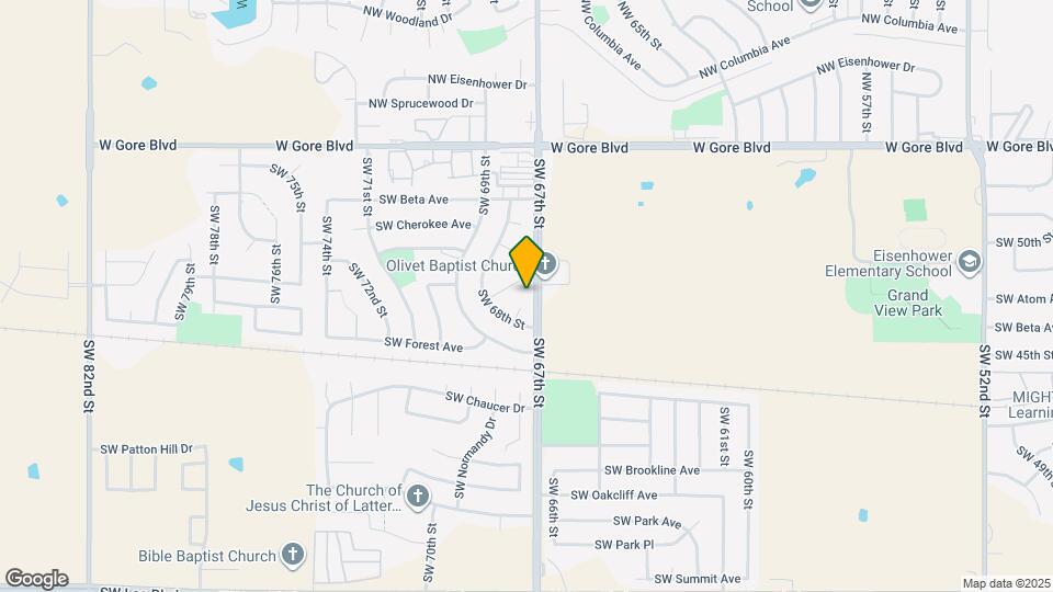 6708 SW Forest Cir Map and Location Details
