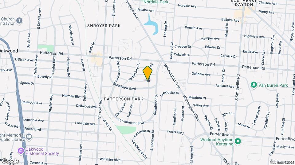823 Berkshire Rd Map and Location Details
