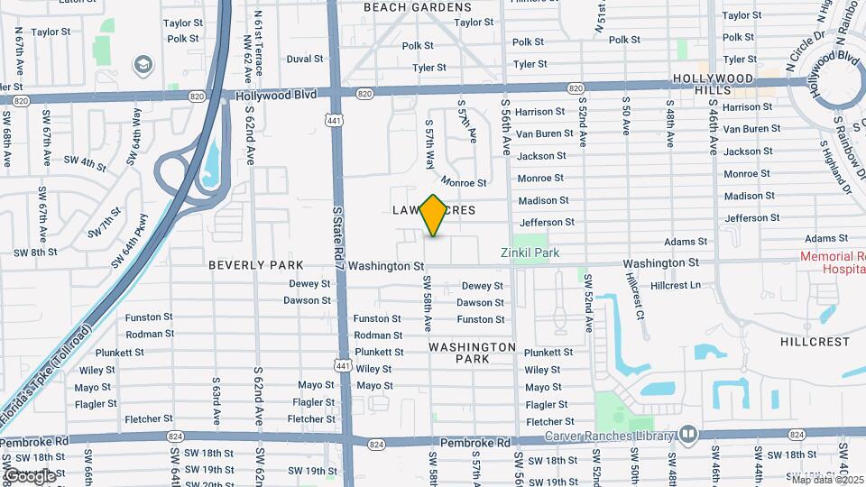 5835 Washington St Map and Location Details
