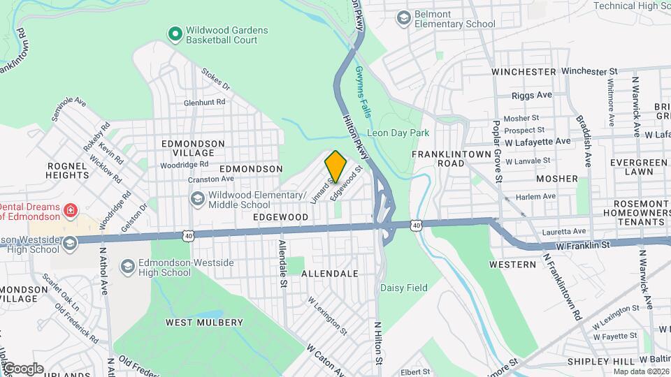 720 Edgewood St Map and Location Details