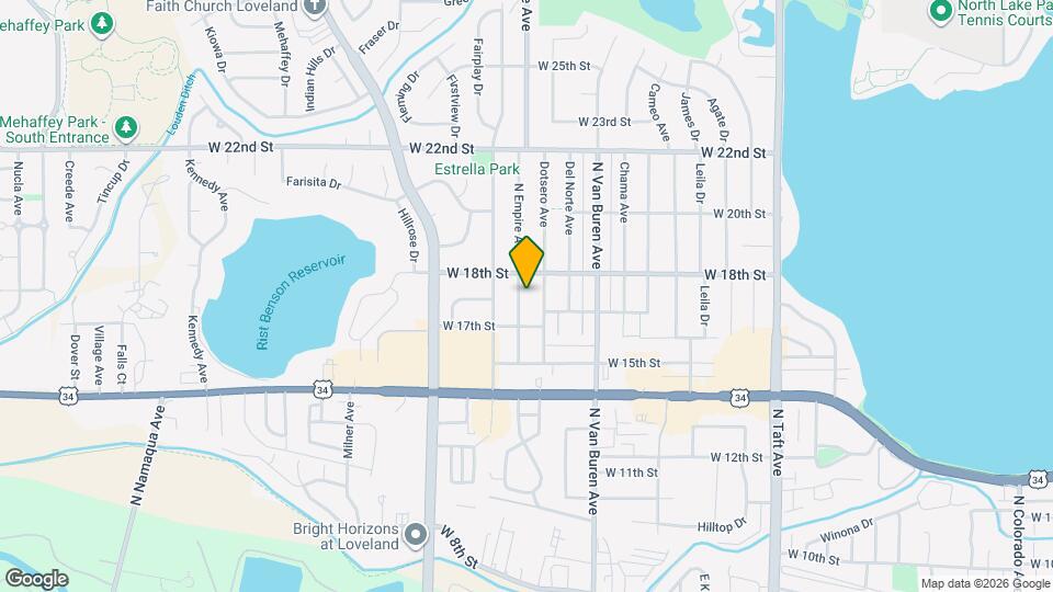 1718 Empire Ave, Unit 1718 N. Empire Map and Location Details