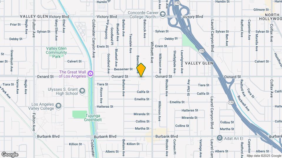 12542-12548 Oxnard St Map and Location Details
