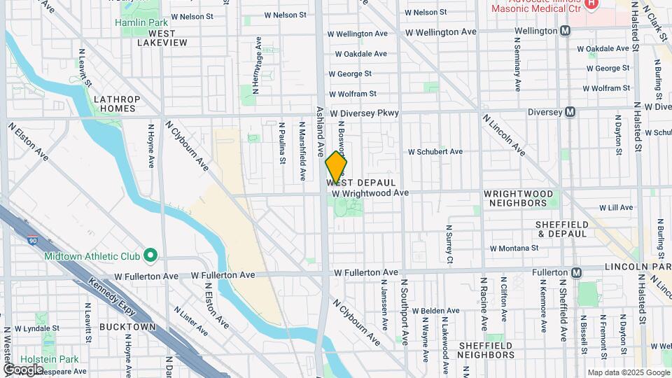 1540 W Wrightwood Ave, Unit 1 Mapa y Detalles de la Ubicación