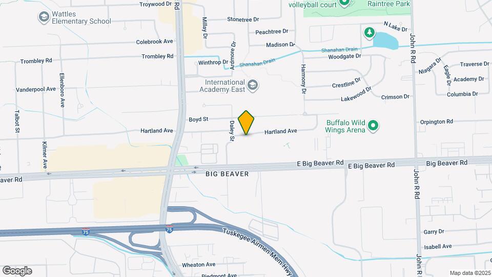 1254 Hartland St Map and Location Details