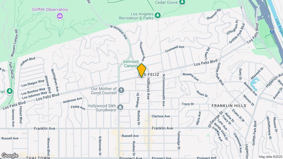 4526-4528 Los Feliz Blvd Map and Location Details