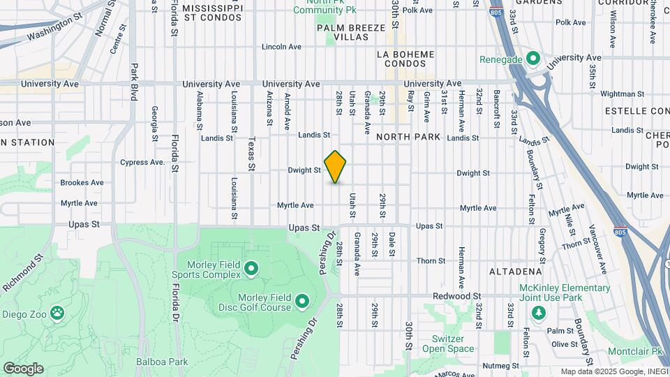 3546 28th St Map and Location Details
