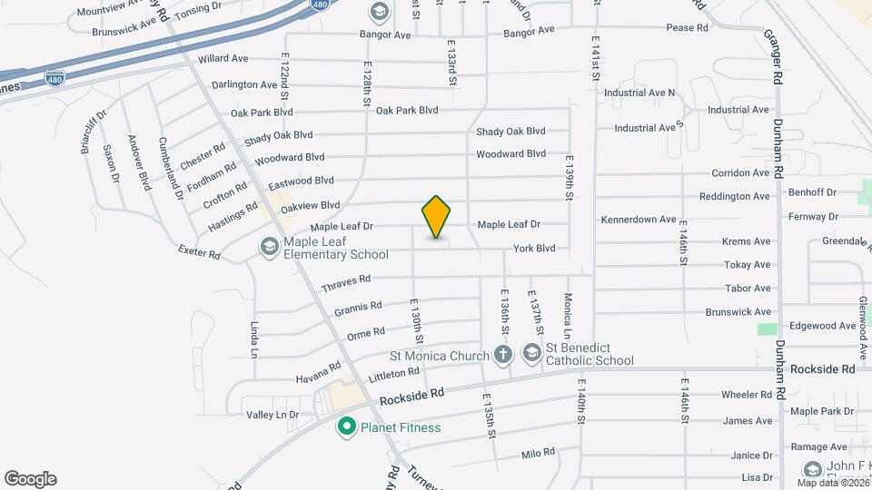 13201 York Blvd Map and Location Details