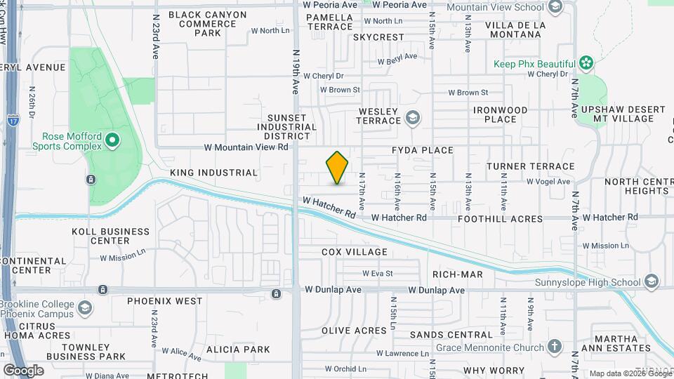 1736 W Carol Ave Map and Location Details