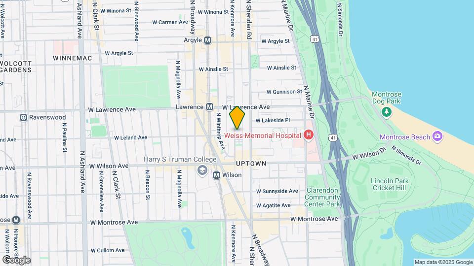 1024 W Leland Ave, Unit 3W Map and Location Details
