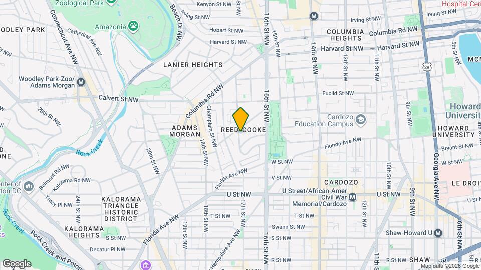 2321 17th St NW Map and Location Details