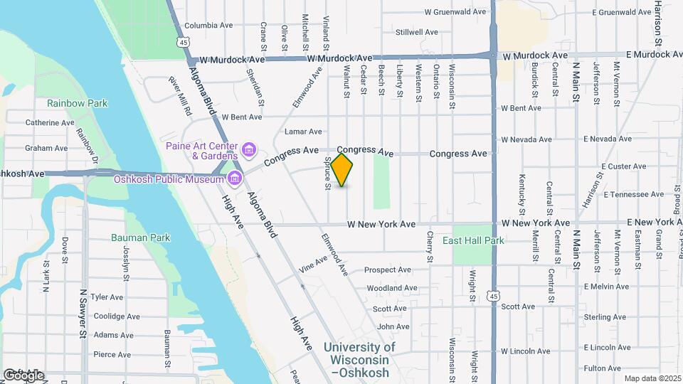 1251 Walnut St Map and Location Details