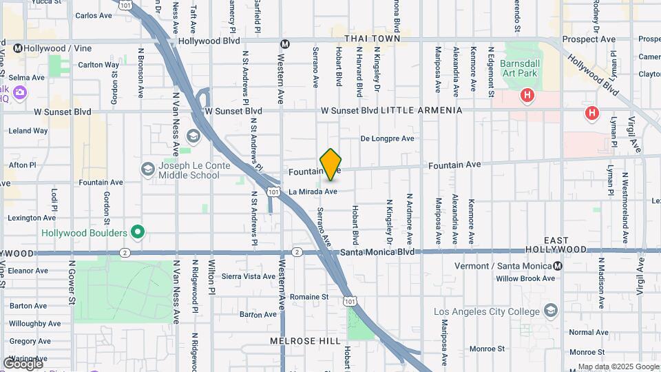 5345 La Mirada Ave Map and Location Details
