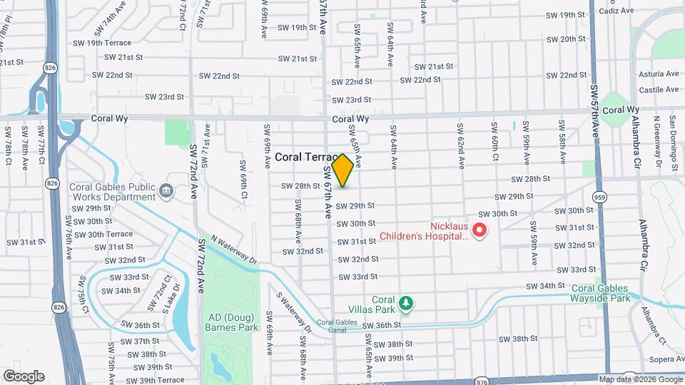 6550 SW 28th St Map and Location Details