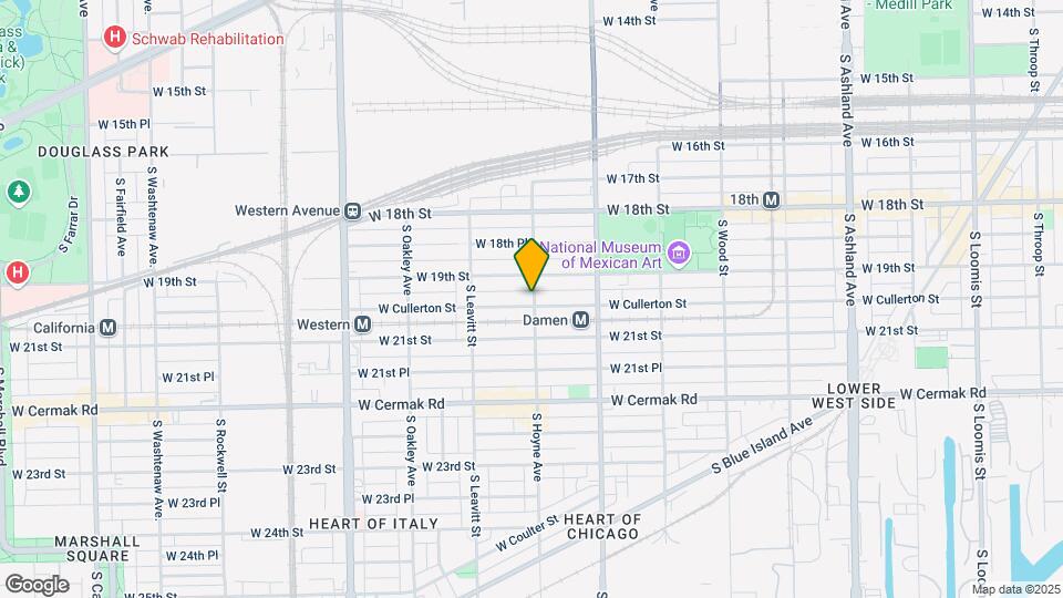 2100 W Cullerton St Map and Location Details
