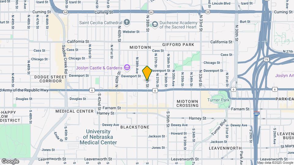 124 N 38th St Map and Location Details