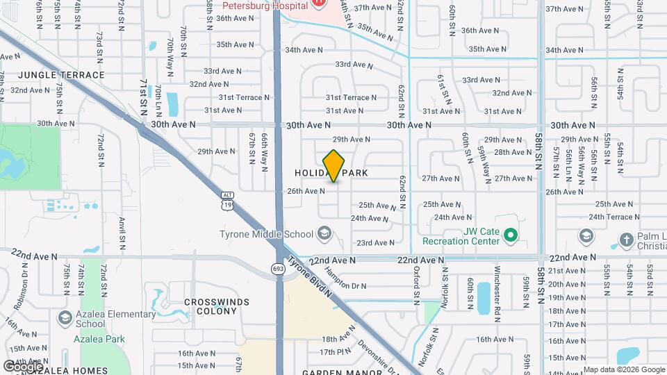 6447 26th Ave N Map and Location Details