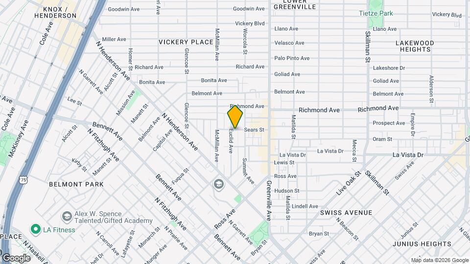 1930 Euclid Ave Map and Location Details