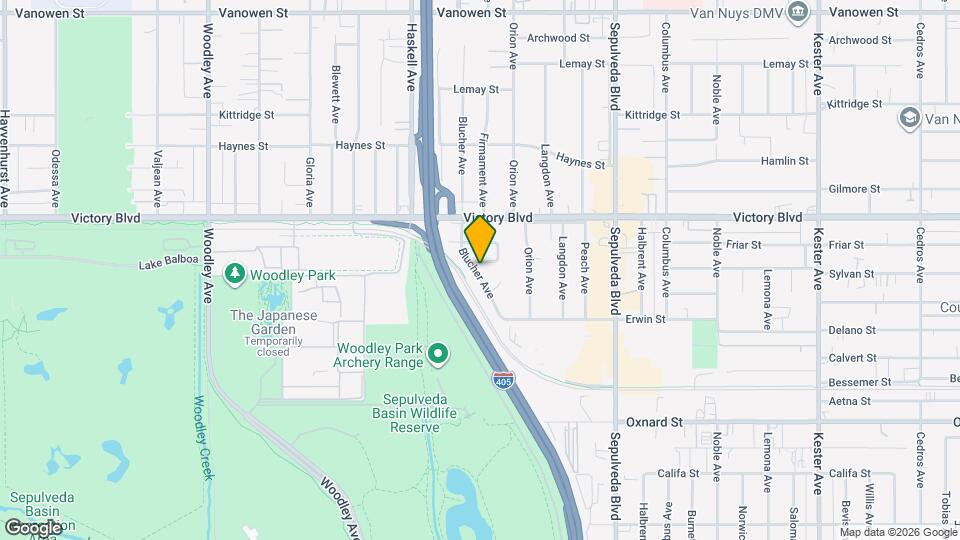 15522 Sylvan St Map and Location Details