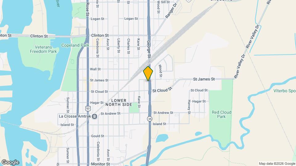 825 George St Map and Location Details