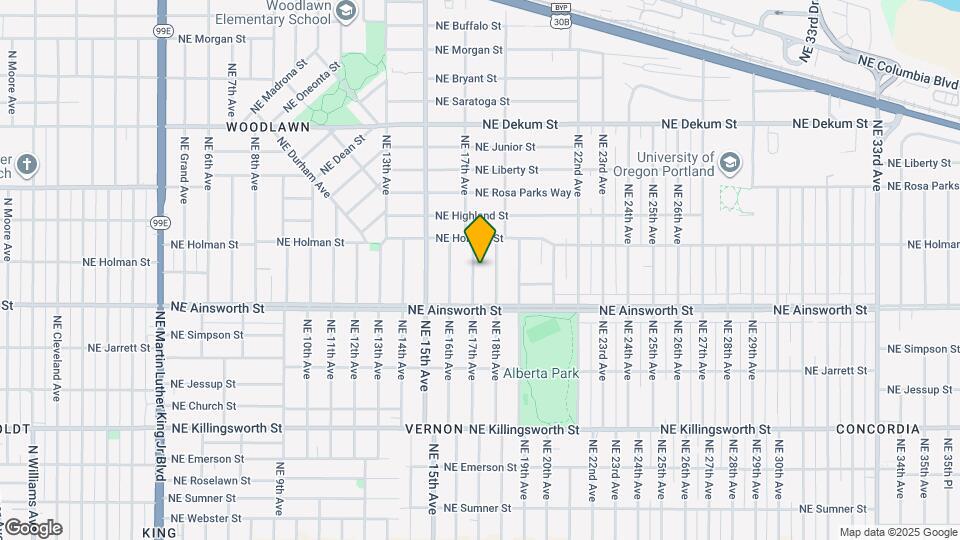 6134 NE 17th Ave Map and Location Details