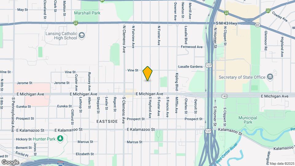 131 N Hayford Ave Map and Location Details