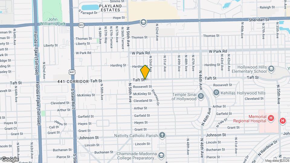 5316 Taft St Map and Location Details