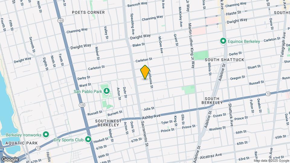 1527 Stuart St Map and Location Details