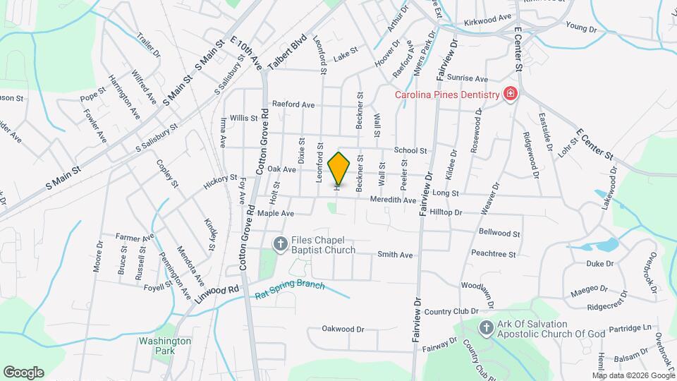 611 Hoover Dr Map and Location Details