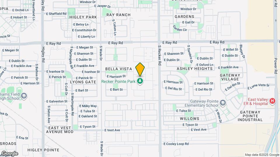 3872 E Harrison St Mapa y Detalles de la Ubicación