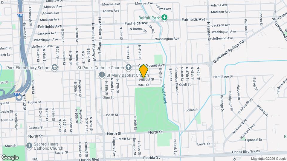 4114 Provost St Map and Location Details