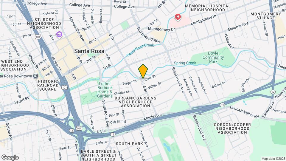 210 S E St Mapa y Detalles de la Ubicación