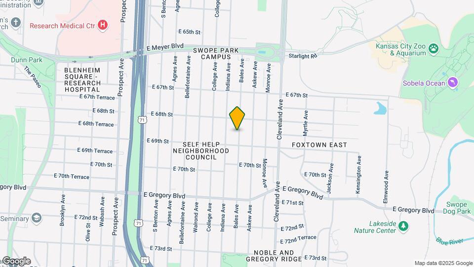 6828 Bales Ave Map and Location Details
