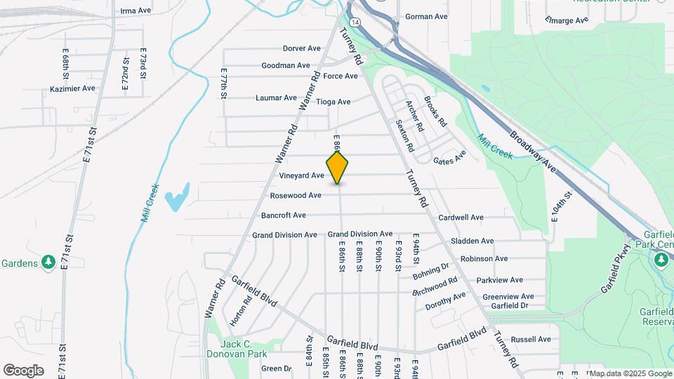 8517 Rosewood Ave Map and Location Details