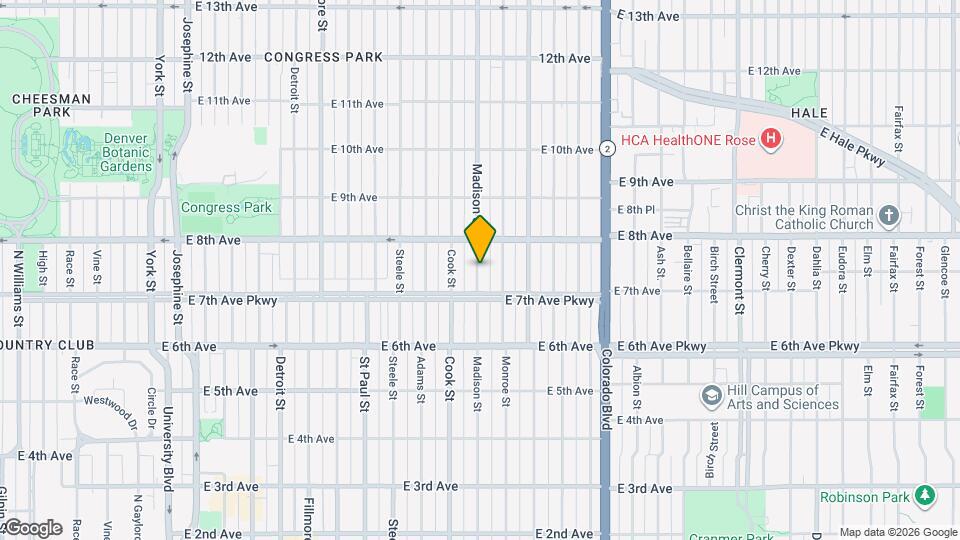 556 Madison St Map and Location Details