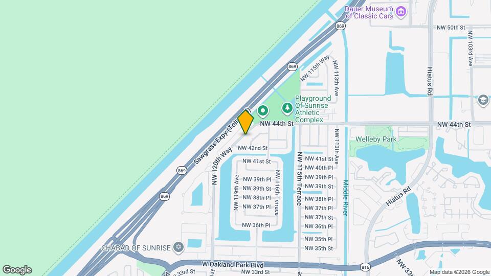 4290 NW 120th Way Map and Location Details