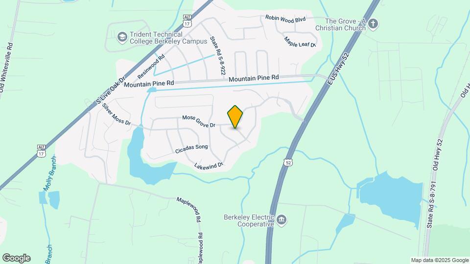 405 Crystal Oaks Ln Map and Location Details