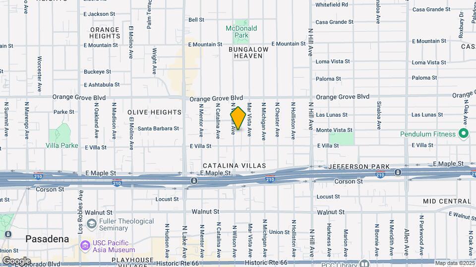 530 N Wilson Ave Map and Location Details