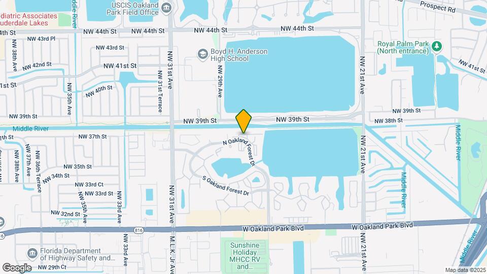 2811 N Oakland Forest Dr Map and Location Details