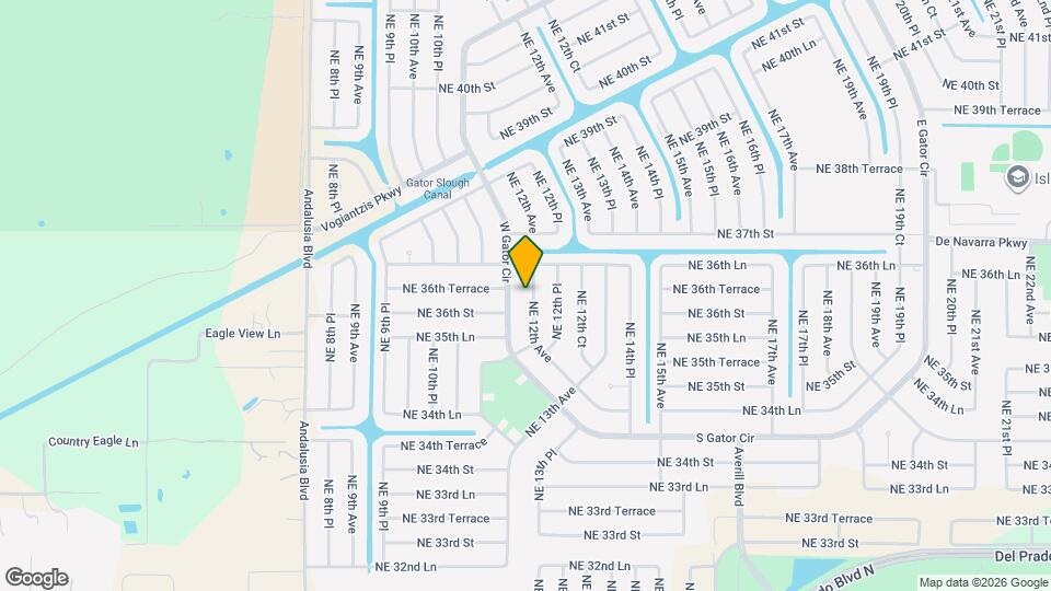 3610 NE 12th Ave Map and Location Details