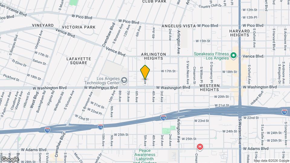 1329 1/2 5th Ave, Unit 1329 1/2 Mapa y Detalles de la Ubicación